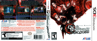 Shin Megami Tensei - Devil Survivor Overclocked 3DSWare cover (AMTE)