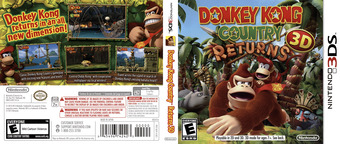Donkey Kong Country Returns 3D 3DSWare cover (AYTE)