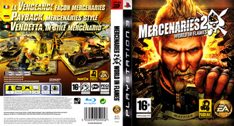Mercenaries 2: World in Flames PS3 cover (BLES00323)