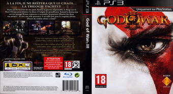 God of War III pochette PS3 (BCES00510)