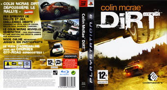 Colin McRae: DiRT pochette PS3 (BLES00095)