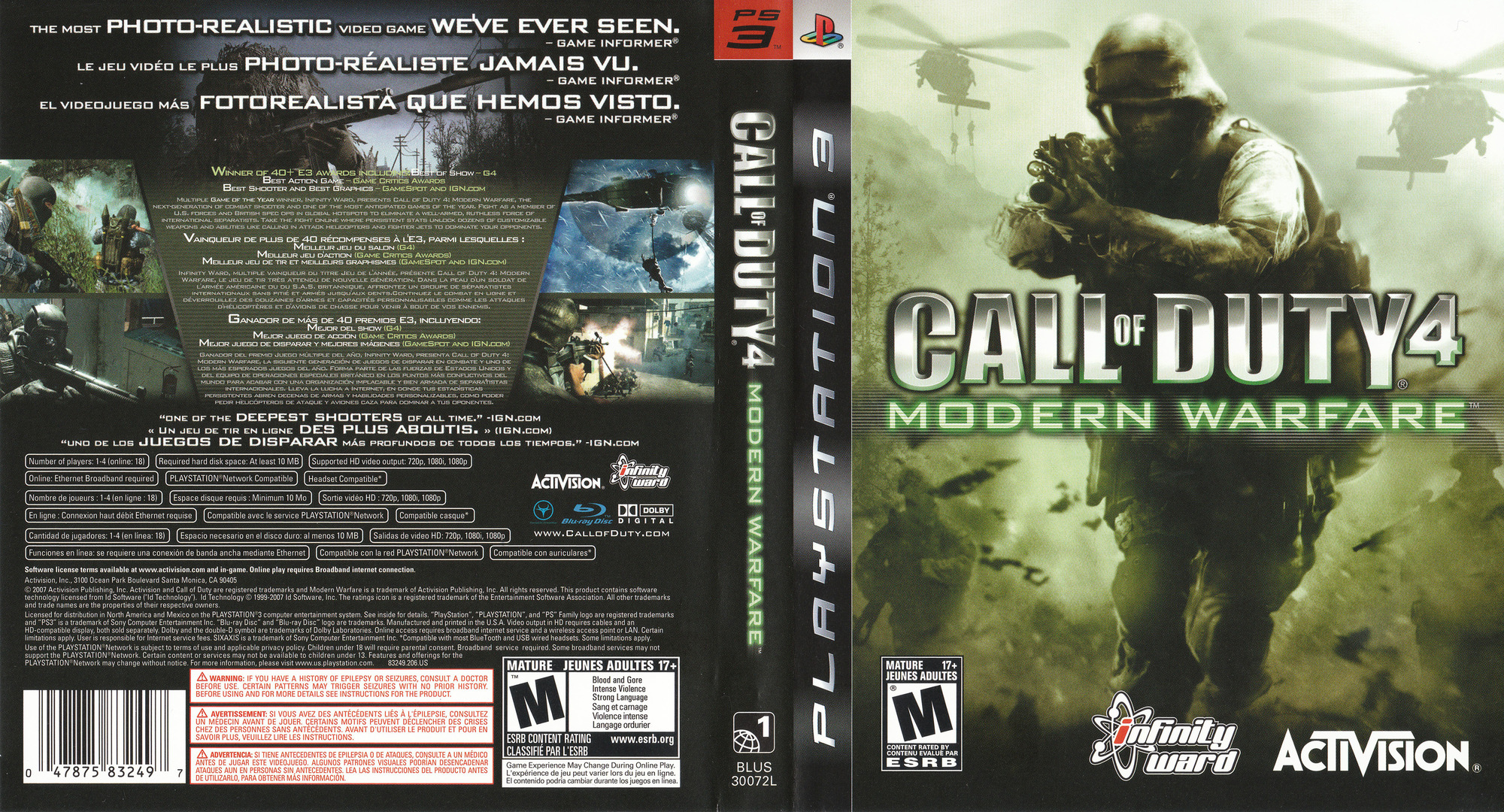 call of duty 4 modern warfare requirements