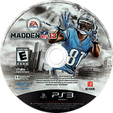 Madden NFL 13 PS3 disc (BLUS30973)