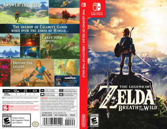 The Legend of Zelda: Breath of the Wild Switch cover (AAAAA)