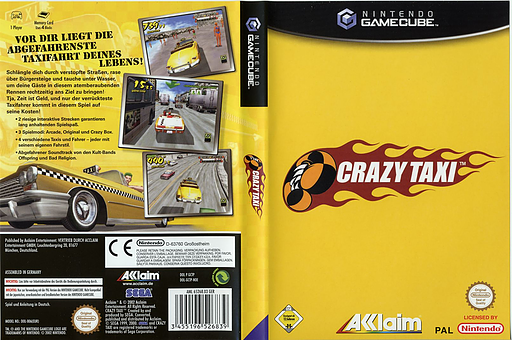 Crazy Taxi GameCube cover (GCTP51)