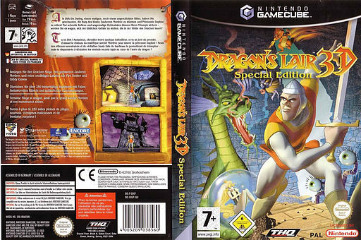 Dragon's Lair 3D Special Edition GameCube cover (GDGP78)