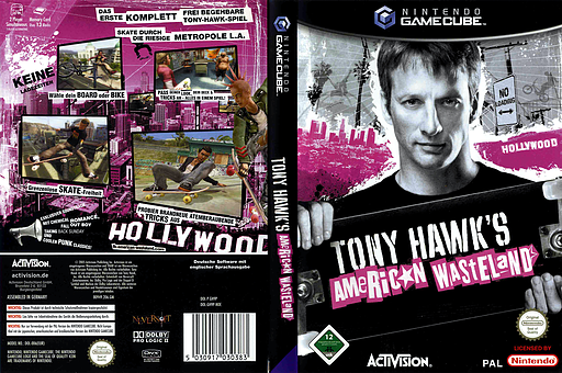 Tony Hawk's American Wasteland GameCube cover (GH9P52)