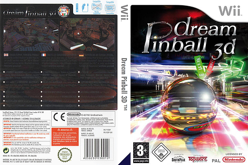 Dream Pinball 3D Wii cover (R3DPS5)