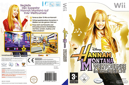 Hannah Montana: Welttournee im Rampenlicht Wii cover (RHQP4Q)
