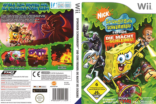 Sponge Bob und seine Freunde: Die Macht des Schleims Wii cover (RUSX78)