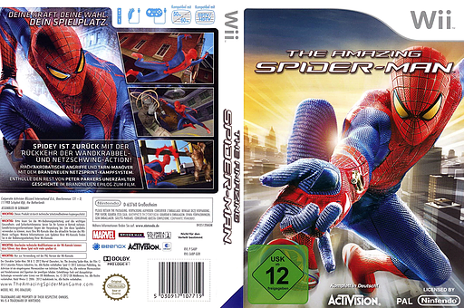 The Amazing Spider-Man Wii cover (SA8P52)