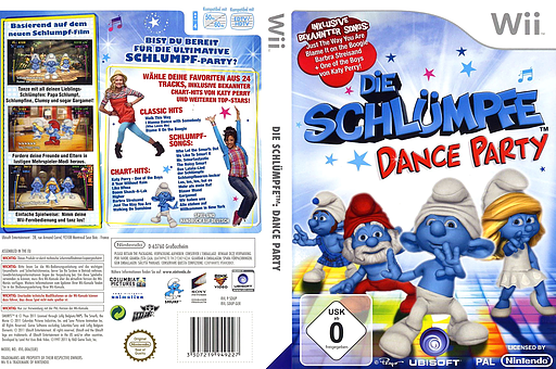 Die Schlümpfe: Dance Party Wii cover (SDUP41)