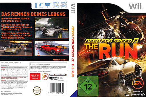 Need for Speed: The Run Wii cover (SNVP69)
