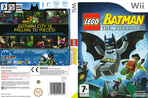 LEGO Batman: The Videogame Wii cover (RLBPWR)