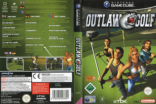 Outlaw Golf GameCube cover (GOFP6S)