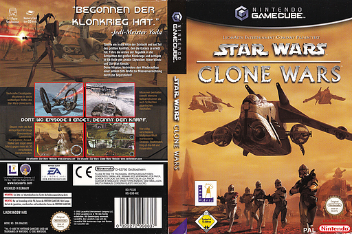 Star Wars: The Clone Wars GameCube cover (GSXD64)