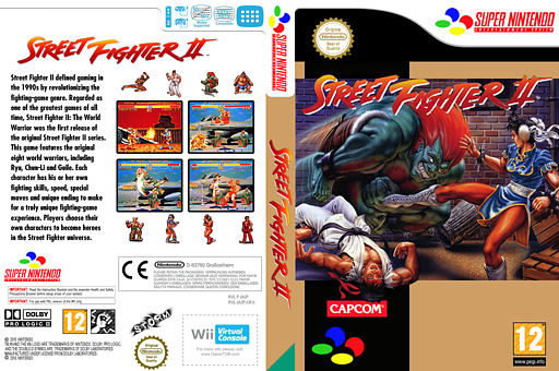 Street Fighter II - The World Warrior VC-SNES cover (JAJP)