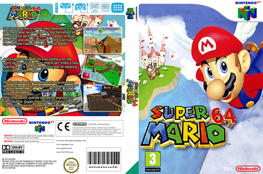 Super Mario 64 VC-N64 cover (NAAP)