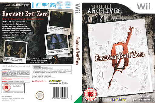 Resident Evil Archives: Resident Evil Zero Wii cover (RBHP08)