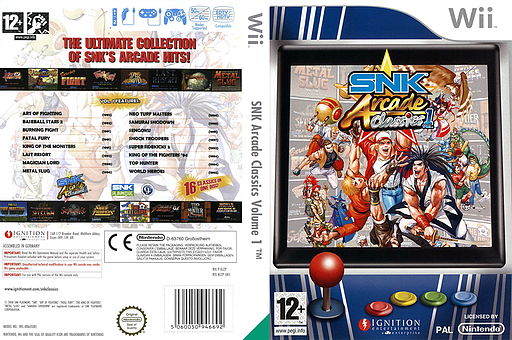 SNK Arcade Classics Volume 1 Wii cover (RJZP7U)