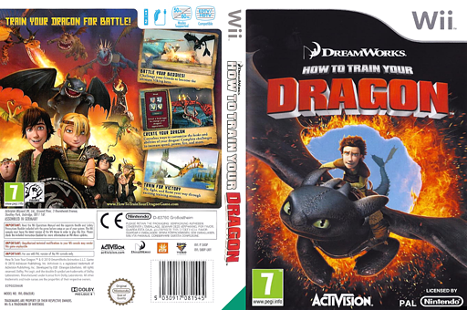 How to Train Your Dragon Wii cover (SHDP52)