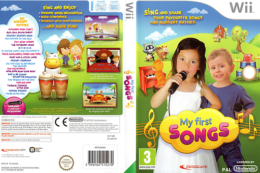 My First Songs Wii cover (SONPMR)