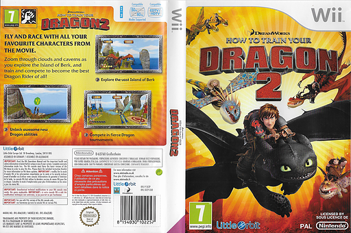How to Train Your Dragon 2 Wii cover (SVZPVZ)