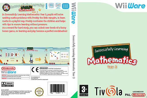 Successfully Learning Mathematics Year 3 WiiWare cover (WU2P)