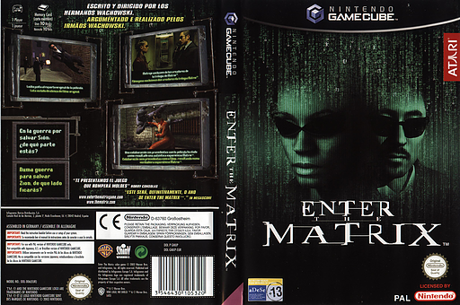 Enter The Matrix GameCube cover (GMXP70)