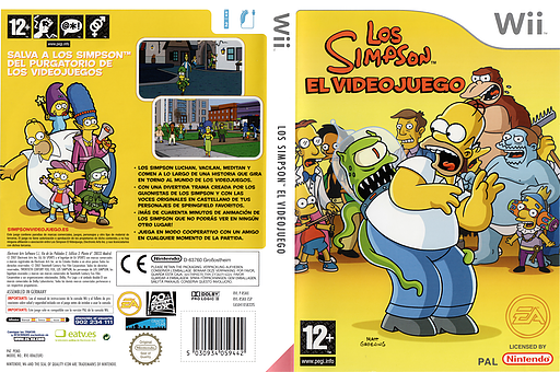 Los Simpson: El Videojuego Wii cover (RSNX69)
