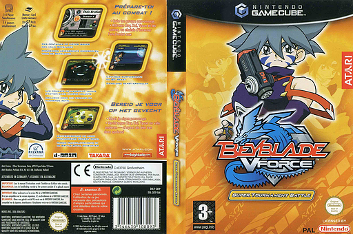 Beyblade VForce - Super Tournament Battle pochette GameCube (GBTP70)
