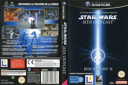 Star Wars Jedi Knight II: Jedi Outcast pochette GameCube (GJKF52)