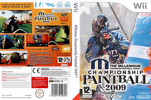 Millennium Championship Paintball 2009 pochette Wii (R29P52)