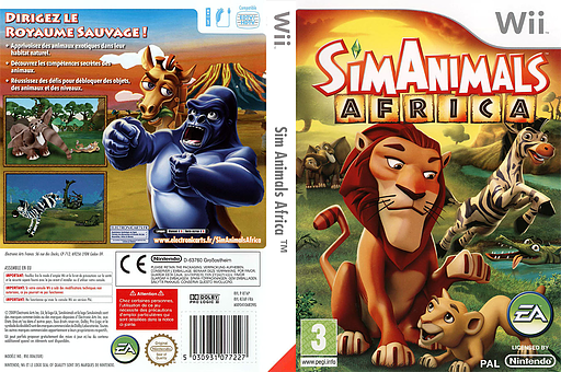 SimAnimals Africa pochette Wii (R7AP69)