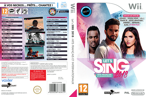 Let's Sing 2018 : Hits Français et Internationaux pochette Wii (S34FKM)