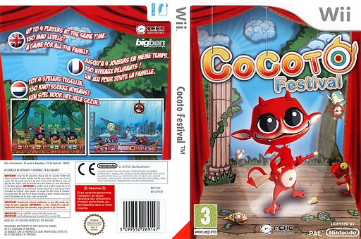Cocoto Festival pochette Wii (SCFPNK)