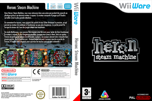 Heron : Steam Machine pochette WiiWare (WHRP)