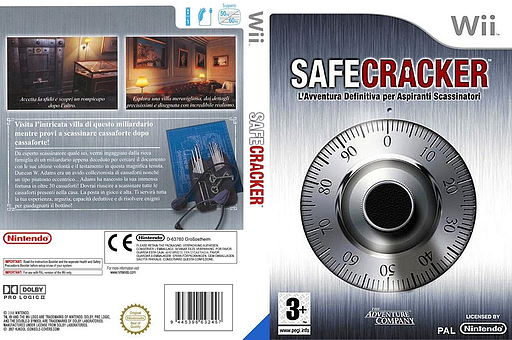 Safecracker: L'Avventura Definitiva per Aspiranti Scassinatori Wii cover (RQFP6V)