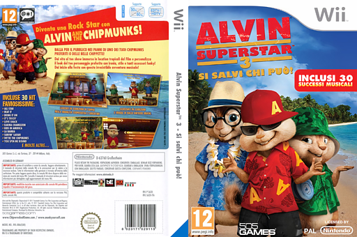 Alvin Superstar 3: Si Salvi Chi Può Wii cover (SA3XGT)