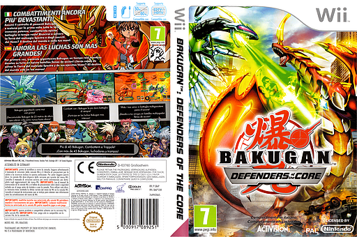 Bakugan: Defenders of the Core Wii cover (SB6P52)