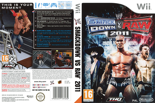 WWE SmackDown vs. Raw 2011 Wii cover (SMRP78)