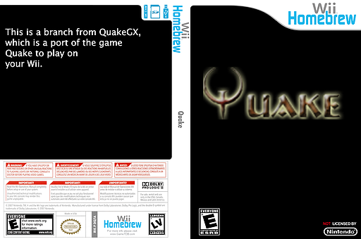 Quake Homebrew cover (DQ7A)