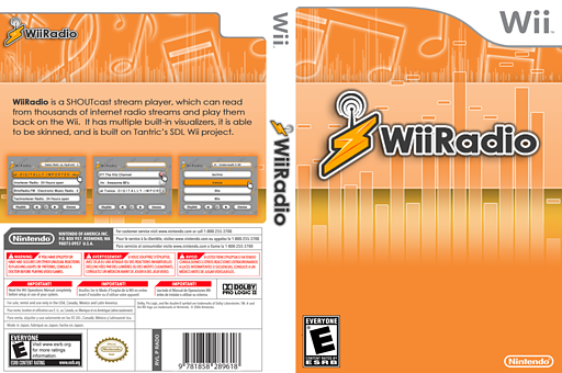WiiRadio Homebrew cover (DWRA)