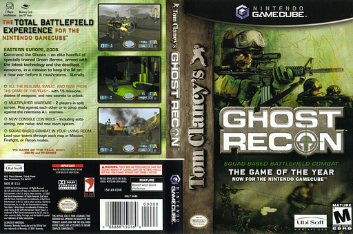 Tom Clancy's Ghost Recon GameCube cover (GGRE41)