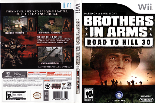 Brothers In Arms: Road to Hill 30 Wii cover (RI8E41)