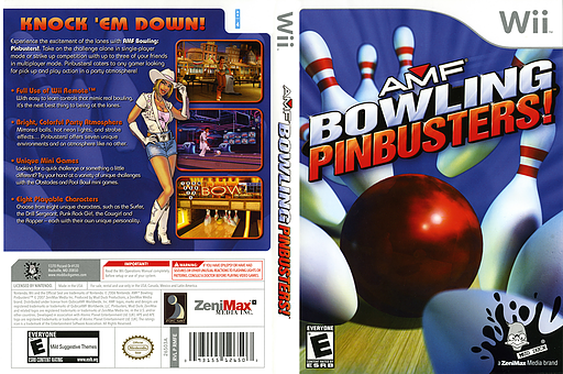 AMF Bowling Pinbusters! Wii cover (RMFE68)