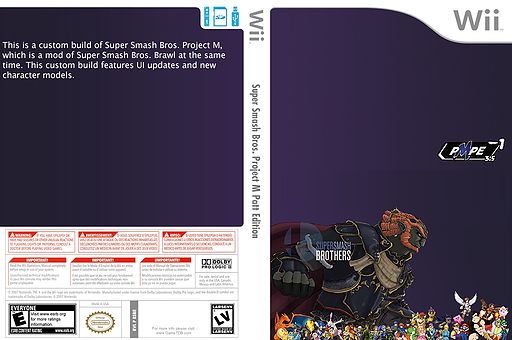 Super Smash Bros. Project M Patt Edition CUSTOM cover (RSBE05)