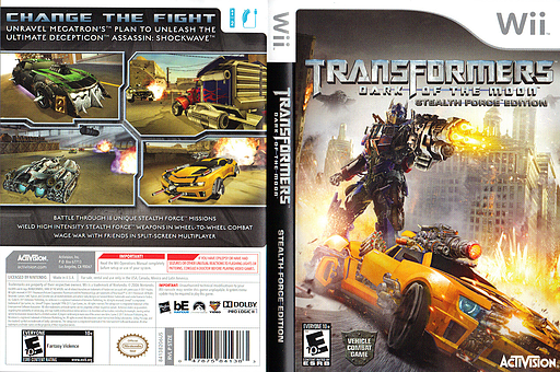 Transformers: Dark of the Moon - Stealth Force Edition Wii cover (STZE52)
