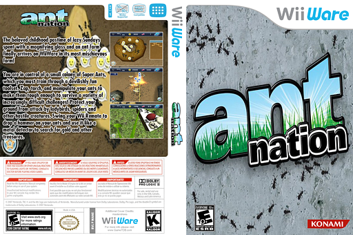 Ant Nation WiiWare cover (WANE)