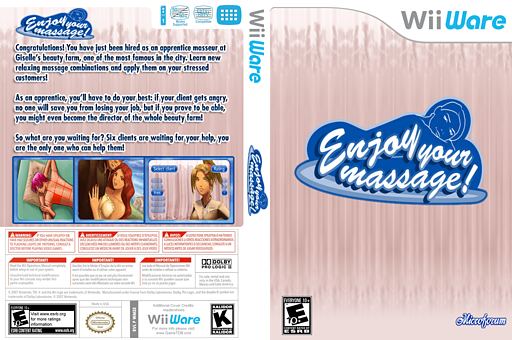 Enjoy your Massage! WiiWare cover (WMSE)